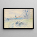 Pontoise-maalaus - Camille Pissarro — kehystetty taideteos seinällä