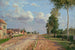 Route de Versailles à Rocquencourt - Camille Pissarro — näkymä teoksesta