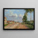 Route de Versailles à Rocquencourt - Camille Pissarro — kehystetty taideteos seinällä