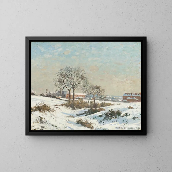 Luminen maisema South Norwoodista - Camille Pissarro — kehystetty taideteos seinällä