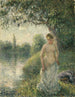 La Baigneuse - Camille Pissarro — näkymä teoksesta