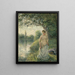 La Baigneuse - Camille Pissarro — kehystetty taideteos seinällä