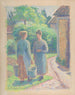 Kaksi naista puutarhassa - Camille Pissarro — näkymä teoksesta
