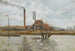 Teos Tehdas Saint-Ouen-l'Aumône Oisen tulva - Camille Pissarro — näkymä teoksesta