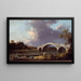 Waltonin sillan näkymä - Canaletto — kehystetty taideteos seinällä