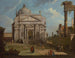 Un caprice avec l'église du Rédempteur - Canaletto — näkymä teoksesta