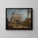 Un caprice avec l'église du Rédempteur - Canaletto — kehystetty taideteos seinällä