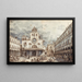 Venetsian Campo San Giacomo di Rialto - Canaletto — kehystetty taideteos seinällä