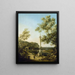 Maisema englanti Capriccio colonnalla - Canaletto — kehystetty taideteos seinällä