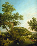Maisema englanti Capriccio with a palace - Canaletto — näkymä teoksesta