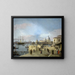 Entrée du Grand Canal depuis le Molo, Venise - Canaletto — kehystetty taideteos seinällä