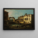 Dolo-joen sulku maalaus - Canaletto — kehystetty taideteos seinällä
