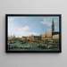 Bucintoron paluusta Taivaan nousun päivänä - Canaletto — kehystetty taideteos seinällä