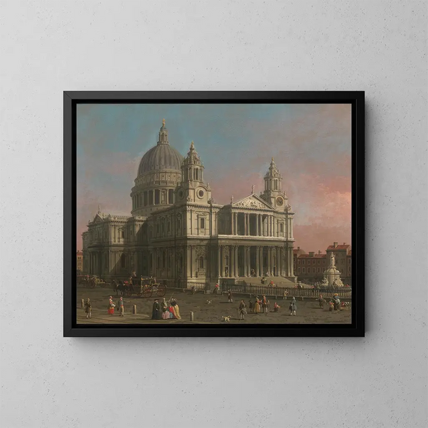 La cathédrale Saint-Paul - Canaletto — kehystetty taideteos seinällä