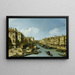 Le Grand Canal près du pont du Rialto Venetsia - Canaletto — kehystetty taideteos seinällä
