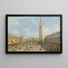 La Piazza San Marco Venetsiassa katsellen itään basilikaa kohti - Canaletto — kehystetty taideteos seinällä