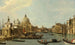 Venetsian maalaus L Suuren kanavan suisto idästä - Canaletto — näkymä teoksesta