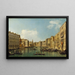 Venetsia, Palazzo Foscarin Grand Canalin maalaus Caritàssä - Canaletto — kehystetty taideteos seinällä