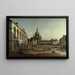 Näkymä Neumarktista Dresdenissä Jüdenhofilta - Canaletto — kehystetty taideteos seinällä