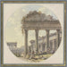 Caprice architectural Ruine de temple et figurines - Victor Jean Nicolle — esillä sisätilassa