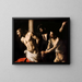 Kristus pylväällä - Caravaggio — kehystetty taideteos seinällä