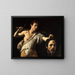 David-maalaus Goliathin päällä - Caravaggio — kehystetty taideteos seinällä