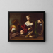 Martha ja Maria Magdaleena - Le Caravage — kehystetty taideteos seinällä