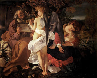 Repos pendant la fuite en Égypte - Le Caravage — näkymä teoksesta