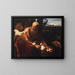 Le Sacrifice d'Isaac - Le Caravage — kehystetty taideteos seinällä