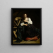 Pyhän Katariina Aleksandriasta - Caravaggio — kehystetty taideteos seinällä