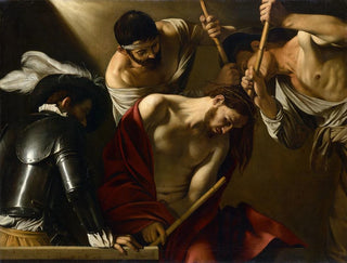 Le Couronnement d'épines - Le Caravage — näkymä teoksesta