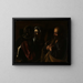 Le reniement de saint Pierre - Le Caravage — kehystetty taideteos seinällä