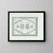 Décor de design en gris et blanc - Carel Adolph Lion Cachet — kehystetty taideteos seinällä