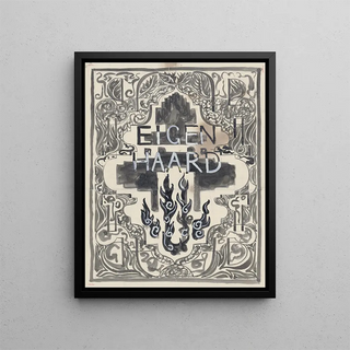 Carel Adolph Lion Cachet - Ontwerp voor de omslag van Eigenhaard.webp