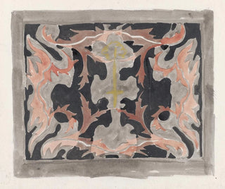 Design pour une robe - Carel Adolph Lion Cachet — näkymä teoksesta