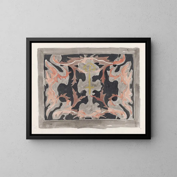 Design pour une robe - Carel Adolph Lion Cachet — kehystetty taideteos seinällä