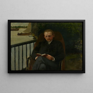 Carel Eliza van der Sande Lacoste - Portret van een lezende man.webp
