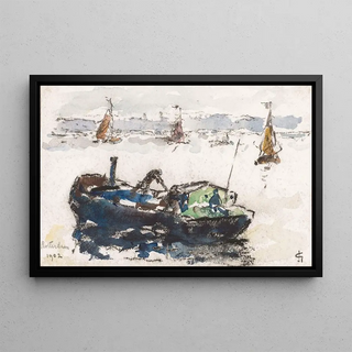 Carel Nicolaas Storm van sGravesande - Gezicht op de Maas bij Rotterdam.webp