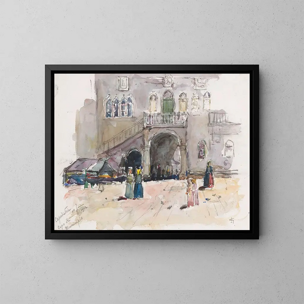 Hôtel de ville à Capodistrie - Carel Nicolaas Storm van 's Gravesande — kehystetty taideteos seinällä