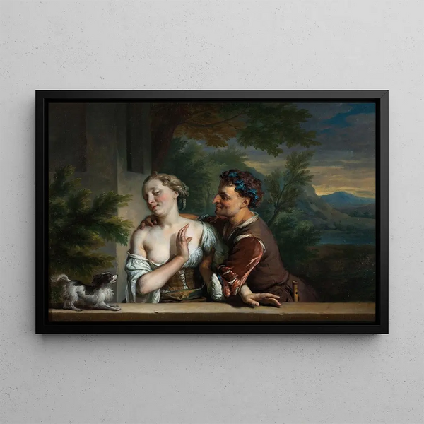 Carel de Moor - A Man Trying to embrace a Woman.webp