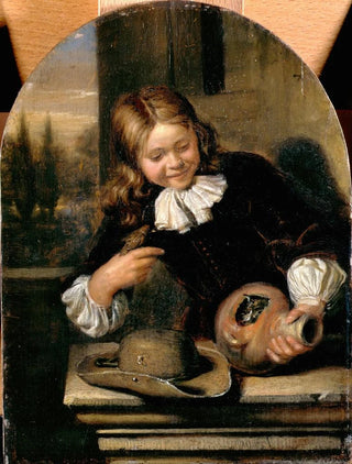 Carel de Moor - Boy with a Flagon and a Birds Nest.webp