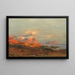 Auringonlasku Lofotenin yli - Carl August Heinrich Ferdinand Oesterley — kehystetty taideteos seinällä
