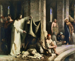 Le Christ guérissant à la piscine de Bethesda - Carl Bloch — näkymä teoksesta