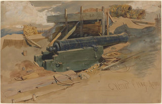 Carl Friedrich Heinrich Werner - Cannon by a Bulwark.webp