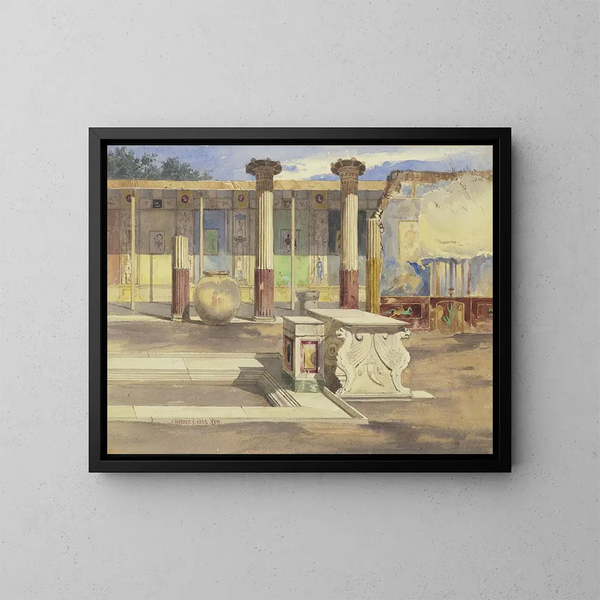 La maison de Méleagre à Pompéi - Carl Friedrich Heinrich Werner — kehystetty taideteos seinällä