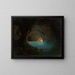 La Grotte Bleue à Capri - Carl Friedrich Seiffert — kehystetty taideteos seinällä