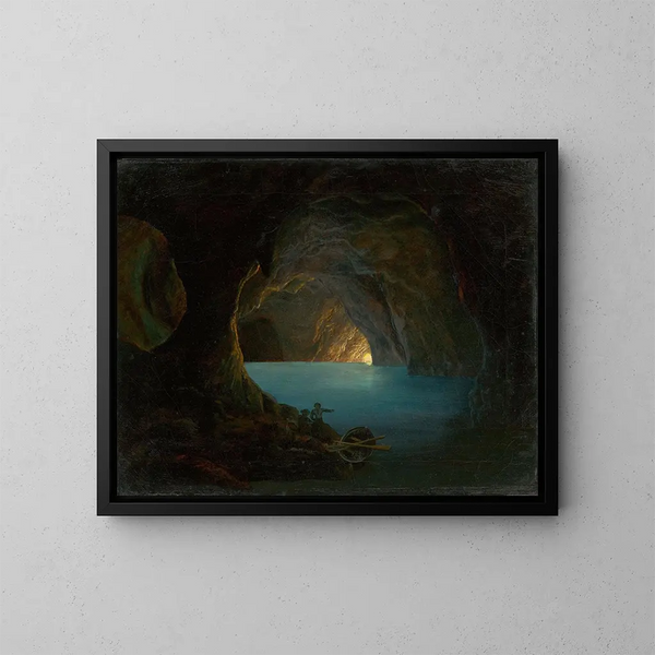 La Grotte Bleue à Capri - Carl Friedrich Seiffert — kehystetty taideteos seinällä