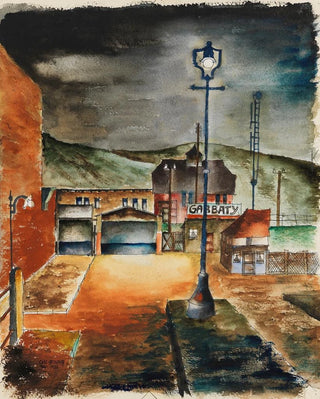 Carl Grossberg - Huser bei Nacht.webp