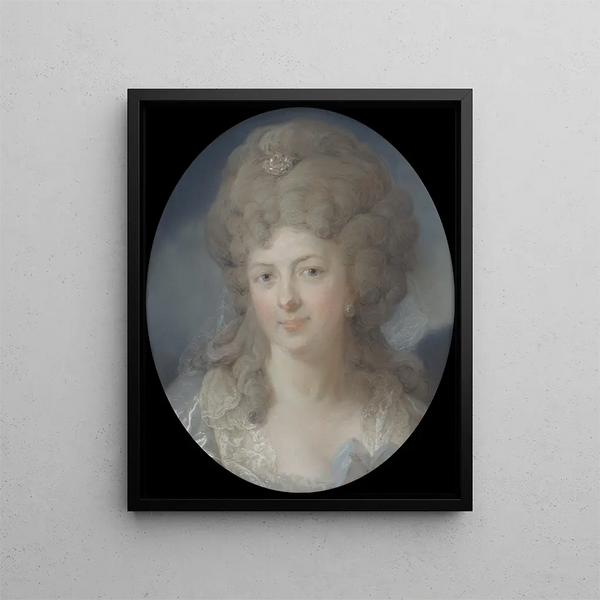 Mme Ann Katarina Hedenberg née Levin - Carl Gustaf Pilo — kehystetty taideteos seinällä