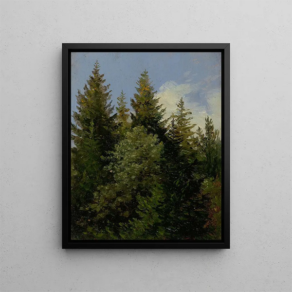 Sapins - Carl Gustav Carus — kehystetty taideteos seinällä